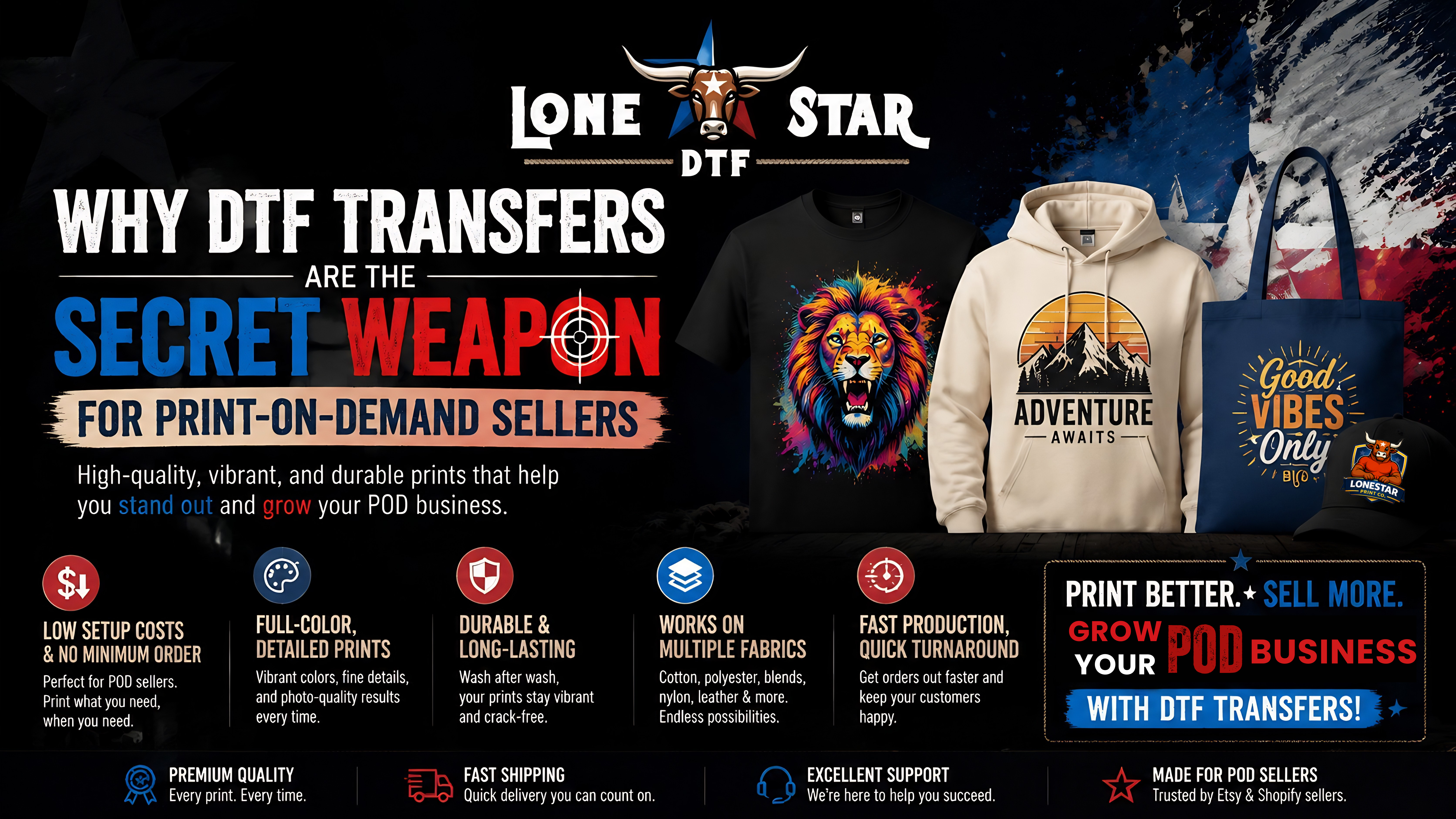 Why DTF Transfers Are the Secret Weapon for Print-on-Demand Sellers