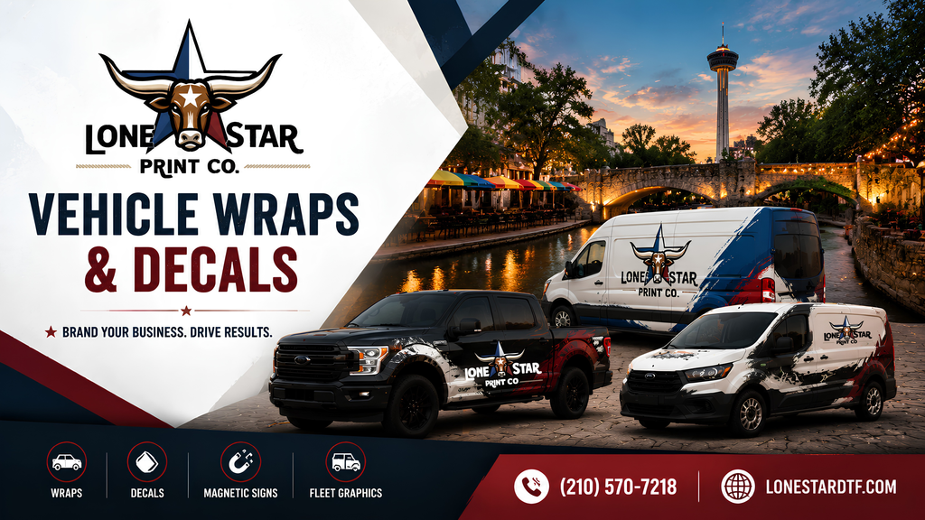 Vehicle Wrap & Decal Printing in San Antonio — Make Your Business a Moving Billboard