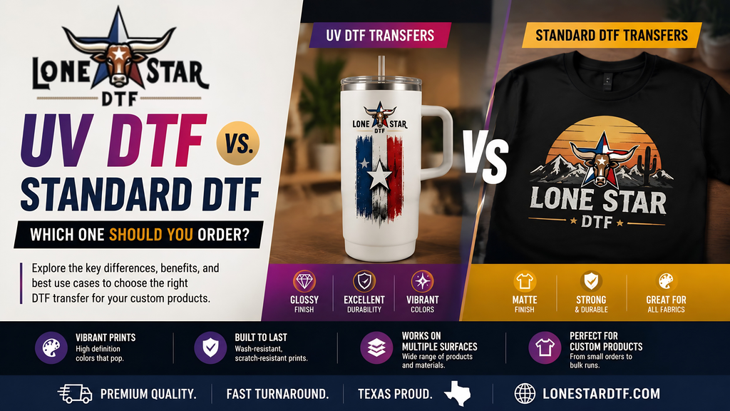 UV DTF Transfers vs. Standard DTF: Which One Should You Order?