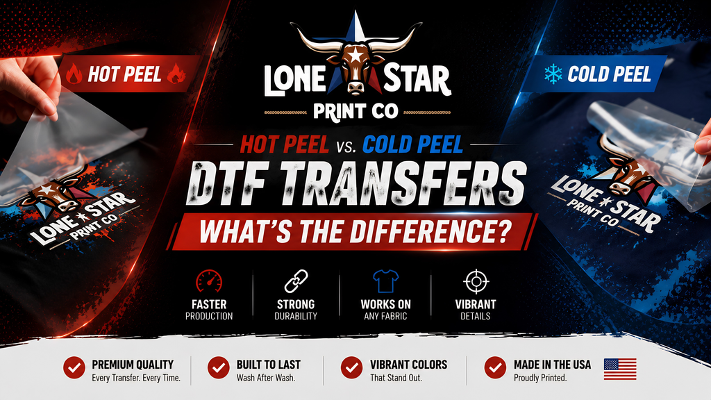 Hot Peel vs. Cold Peel DTF Transfers — What's the Difference?